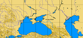 Rieka Kubáň na mape