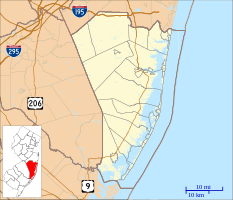 Seaside Heights is located in Ocean County, New Jersey