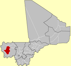 Location of Bafoulabé Cercle in Mali