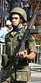 National Guard soldier with the G3A3 rifle (Cypriot National Guard Camouflage).