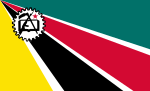 Flag of Mozambique (25 June 1975 – April 1983)