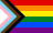 Bandeira progressista do orgulho