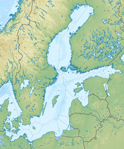 گدانسک در Baltic Sea واقع شده