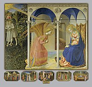 Anunciación, pintada como pala d'altare para el convento de Santo Domingo de Fiesole[97]​ (1430-1435).