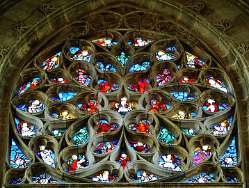 Rose window of Church of Saint-Maclou, Rouen