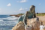The Modern Aphrodite Sculpture nearby the Castle of Paphos