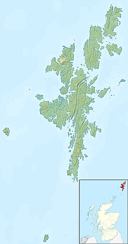Huney is located in Shetland