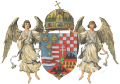 Älteres Wappen Ungarns: zwei Engel