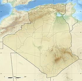 Tasili n'Adžer na zemljovidu Alžira