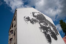Cosmonaut Streetart in Kreuzberg