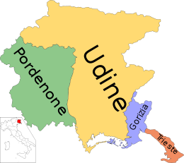 Friuli-Venezia Giulia – Mappa
