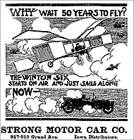 Winton advertisement in Des Moines Capital, May 14, 1910
