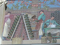Fünfteiliges Mosaik