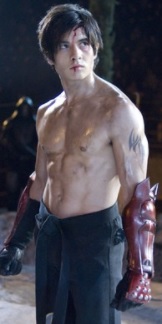 Photograph of Jon Foo in character as Jin