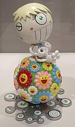 Cosmos Ball, by Takashi Murakami, 2000, molded plastic, Honolulu Museum of Art, Honolulu, USA
