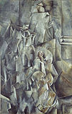 Georges Braque, 1909–10, Pitcher and Violin, oil on canvas, 116.8 × 73.2 cm, Kunstmuseum Basel
