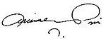 Amrish Puri's signature