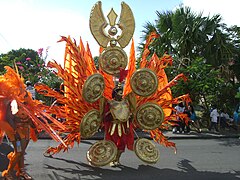 A costumed carnival dancer