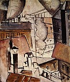 Les Toits de Paris (Roofs in Paris), 1911, oil on canvas, private collection. Reproduced in Du "Cubisme", 1912