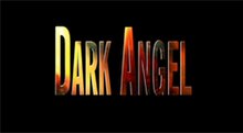 The words "Dark Angel", written in flames against a black background