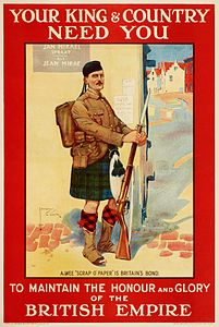 Your King & Country Need You recruitment poster, 1914