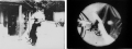 Image 15The first two shots of As Seen Through a Telescope (1900), with the telescope POV simulated by the circular mask (from History of film)