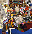 Image 10Joan Miró, Horse, Pipe and Red Flower, 1920, abstract Surrealism, Philadelphia Museum of Art (from History of painting)