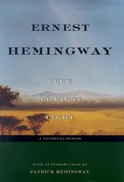 Bookcover showing a photograph of Mt. Kilimanjaro in the background and a green plain in the foreground