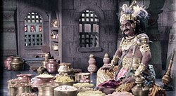 A photograph of Telugu actor S. V. Ranga Rao as Ghatotkatcha