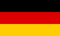 Flag of Germany, originally designed in 1848 and used at the Frankfurt Parliament, then by the Weimar Republic, and the basis of the flags of East and West Germany from 1949 until today