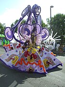 A costumed carnival dancer