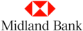 Final logo used from 1997 to 1999 (HSBC logo with "Midland Bank" name)