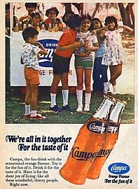 An advertisement for a Campa Cola product, Campa Orange. Source is a May 1979 Indian Indrajal Comics edition of Phantom: The Swamp Dragon.