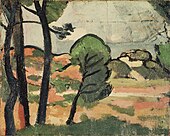 Landscape in Provence (Paysage de Provence), c. 1908, oil on canvas, 32.2 × 40.6 cm, Brooklyn Museum, Brooklyn
