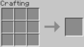 3*3 ხელობის დაფა (დაზგა, გრაფა), რომელსშიც იქმნება ძირითადი ნივთები და ბლოკები თამაშიდან