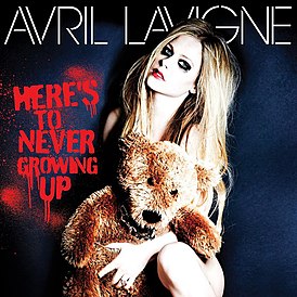 Обложка сингла Аврил Лавин «Here's to Never Growing Up» (2013)