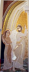 Vstali Kristus z Marijo Magdaleno (Marko Ivan Rupnik, Cerkev sv. Primoža in Felicijana, Vrhpolje)