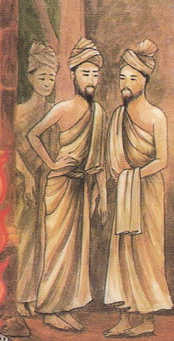 ภาพวาดพระอุรุเวลกัสสปะ ขณะยังเป็นชฏิล ๓ พี่น้อง